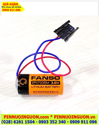 Fanso ER17335M (Zắc Mitsu); Pin nuôi nguồn PLC FANSO ER17335M lithium 3.6v 1700mAh chính hãng